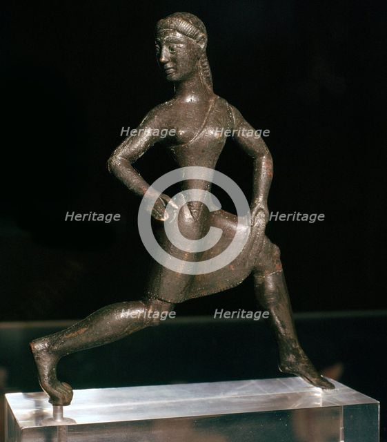 Greek bronze of a girl runner, 6th century BC. Artist: Unknown