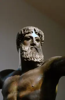 Greek Bronze Statue of Poseidon found in sea near Cape Artemisian, c5th century BC