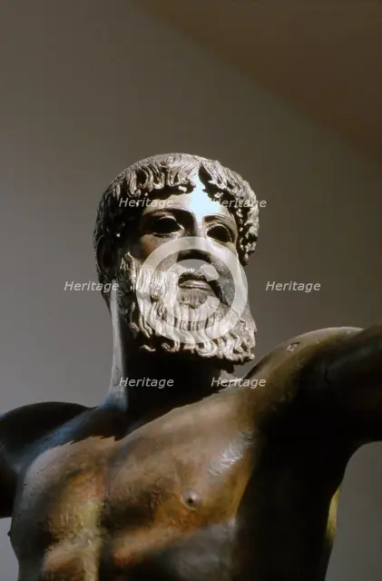 Greek Bronze Statue of Poseidon found in sea near Cape Artemisian, c5th century BC. Artist: Unknown.