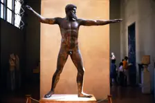 Greek Bronze Statue of Poseidon found in sea near Cape Artemisian, c5th century BC