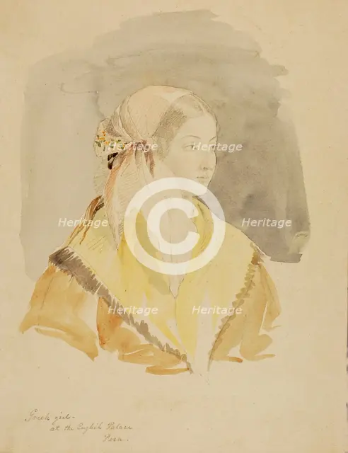 Greek Girl at the English Palace, Pera, n.d. Creator: Miner Kilbourne Kellogg.