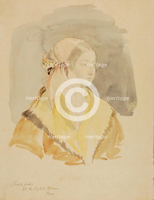 Greek Girl at the English Palace, Pera, n.d. Creator: Miner Kilbourne Kellogg.