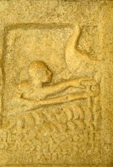 Greek Grave-Slab of Shipwrecked Sailor, from Rheneia, Mykonos, c5th century BC