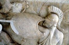 Greek Hoplite in battle against the Amazons (30BC-200AD?)