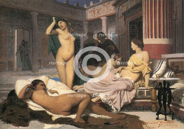 'Greek Interior' (sketch), 1848.  Artist: Jean-Leon Gerome