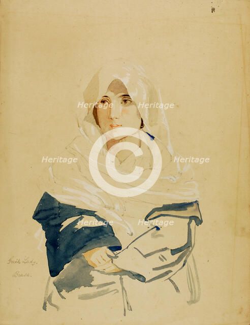 Greek Lady, Brusa, n.d. Creator: Miner Kilbourne Kellogg.