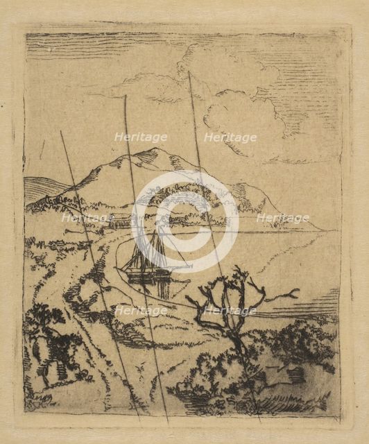 Greek Landscape, 1856. Creator: Edgar Degas.