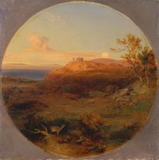 Greek Landscape on the Island of Aegina, 1842-1845. Creator: Carl Rottmann