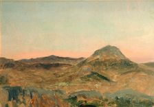 Greek Mountain Peak at Twilight, January 29, 1878. Creator: Lockwood de Forest