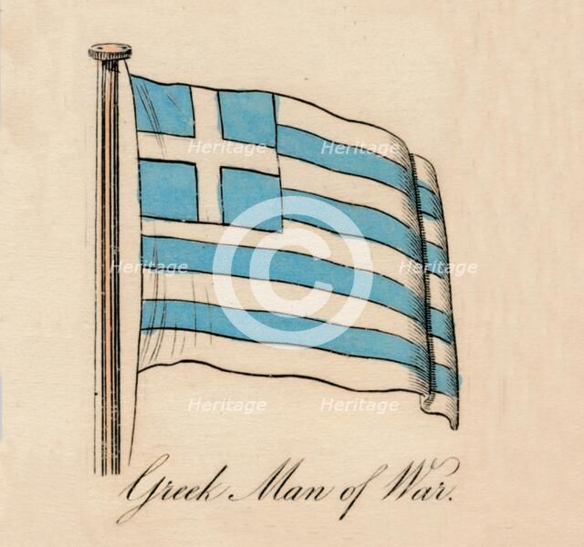 'Greek Man of War', 1838. Artist: Unknown.
