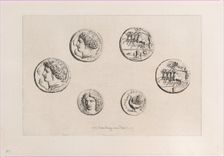 Greek Medals, 1863. Creator: Jules-Ferdinand Jacquemart