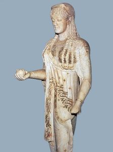 Greek statue of a Kore from the Acropolis, 5th century BC