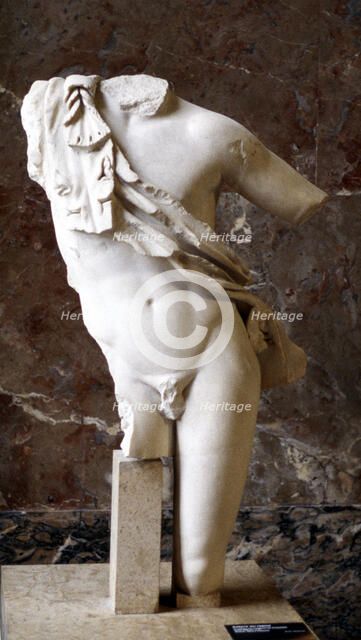 Greek statue of a male torso, 5th century BC. Artist: Unknown