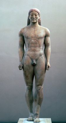 Greek statue known as the Anavyssos Kouros, 6th century BC