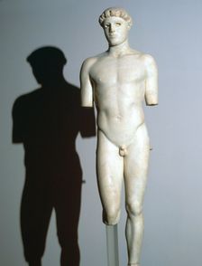 Greek statue known as the Kritios Boy, 5th century BC