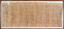 Greek papyrus horoscope for 1st April, 81 AD. Creator: Unknown