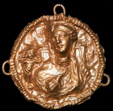 Greek pendant with bust of Aphrodite