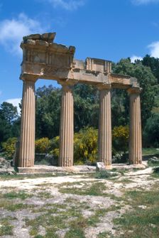 Greek Propylaea, Cyrene, Libya. Creator: Vivienne Sharp
