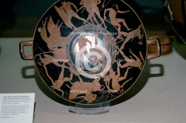 Greek Red-figured Kylix, (Drinking Cup), c440-430 BC. Artist: Codrus Painter.
