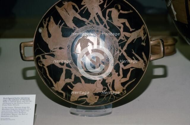 Greek Red-figured Kylix, (Drinking Cup), c440-430 BC. Artist: Codrus Painter.