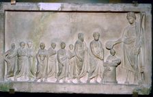 Greek relief of a sacrifice to Demeter, 4th century BC