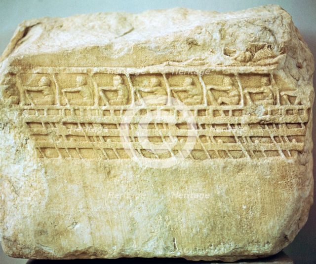 Greek relief of an Athenian warship Artist: Unknown