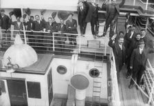 Greek Reservists on "King Constantine", between c1910 and c1915. Creator: Bain News Service
