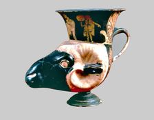 Greek Rhyton ram head shaped