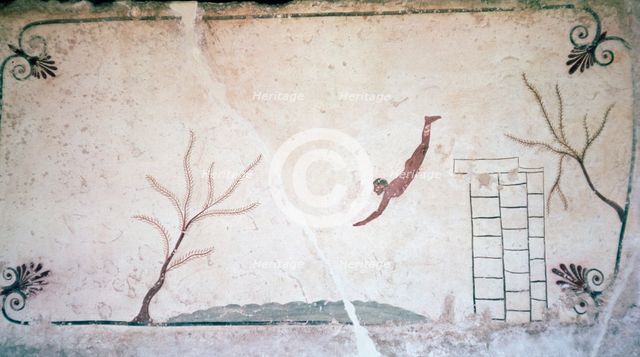 Greek Tomb Painting, 5th century BC. Artist: Unknown
