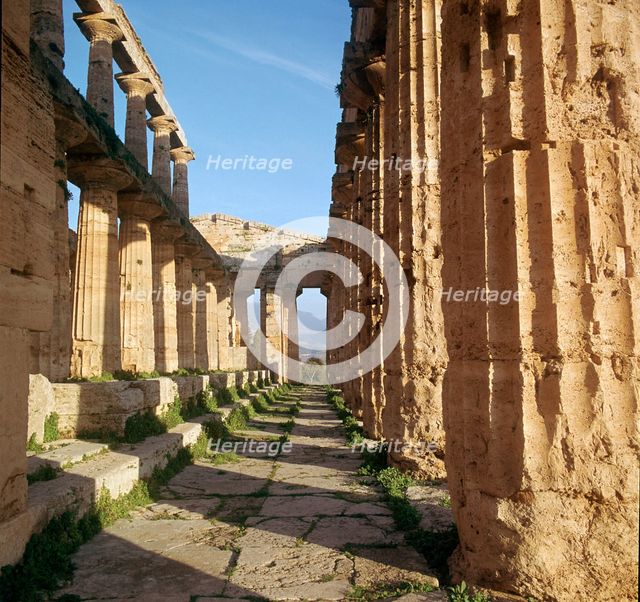 Greek temple of Hera at Paestum, 5th century BC. Artist: Unknown