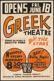 Greek Theatre, Los Angeles, [193-]. Creator: Unknown