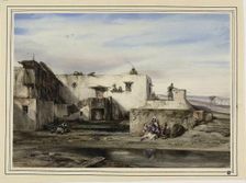 Greek Village, 1828/30. Creator: Alexandre Gabriel Descamps