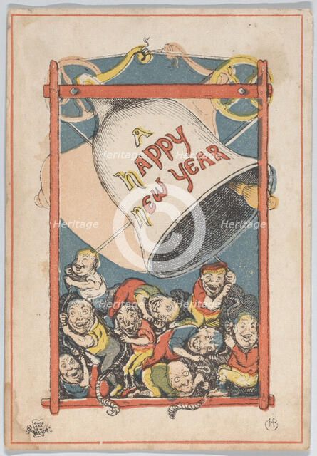 Greeting Card, 1866. Creator: Charles Henry Bennett.