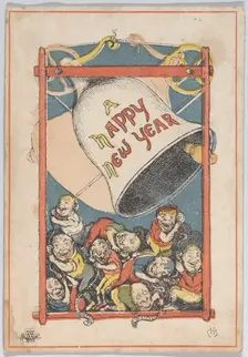 Greeting Card, 1866. Creator: Charles Henry Bennett