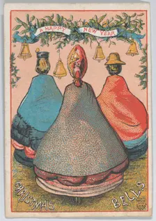 Greeting Card, 1866. Creator: Charles Henry Bennett