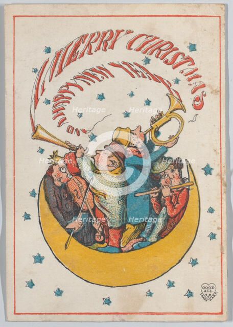 Greeting Card, 1866. Creator: Charles Henry Bennett.