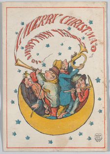 Greeting Card, 1866. Creator: Charles Henry Bennett