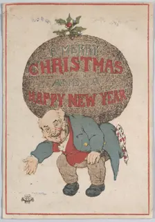 Greeting Card, 1866. Creator: Charles Henry Bennett