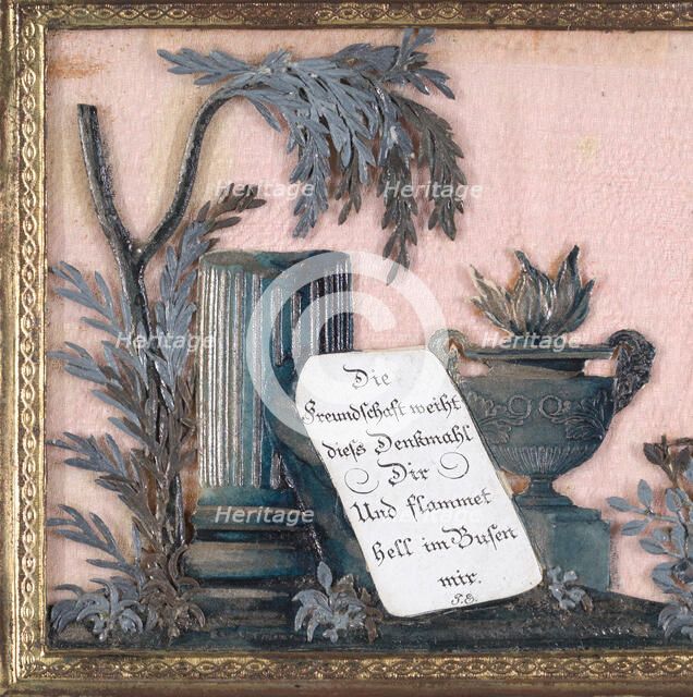 Greeting Card..., ca. 1810. Creator: Johannes Endletzberger.