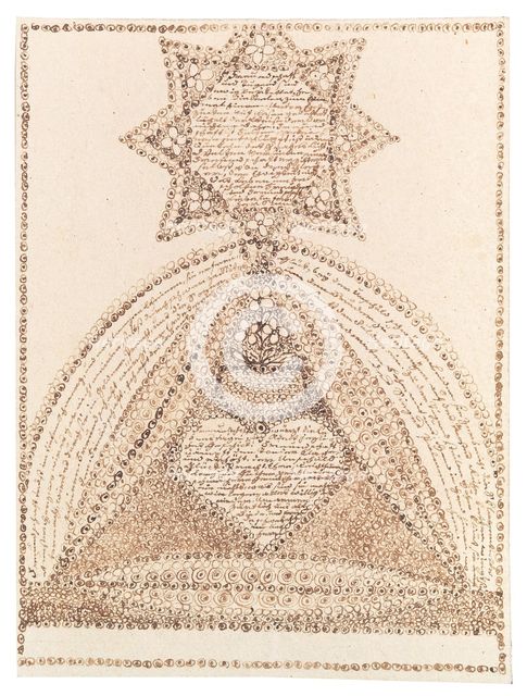 Greeting card, ca 1820. Creator: Anonymous.