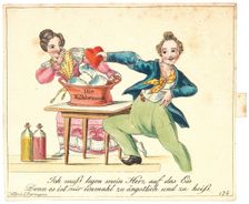 Greeting card. "I must rest my heart on ice, as it is too fearful and too hot", after 1815. Creator: Anonymous