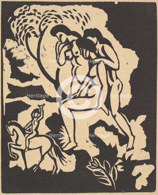 Greeting (Begrüssung), 1912. Creator: August Macke.