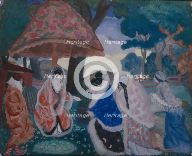 Greeting the Newlyweds, 1913. Artist: Grigoriev, Boris Dmitryevich (1886-1939)