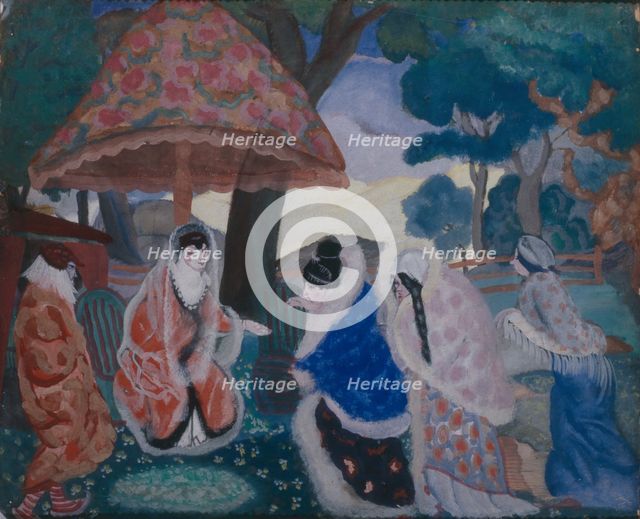 Greeting the Newlyweds, 1913. Artist: Grigoriev, Boris Dmitryevich (1886-1939)