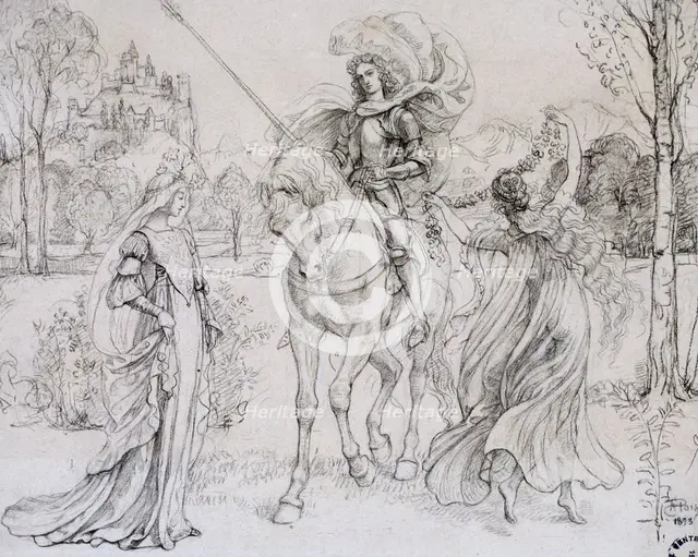 Greeting the Knight', c1880-1932. Artist: Armand Point