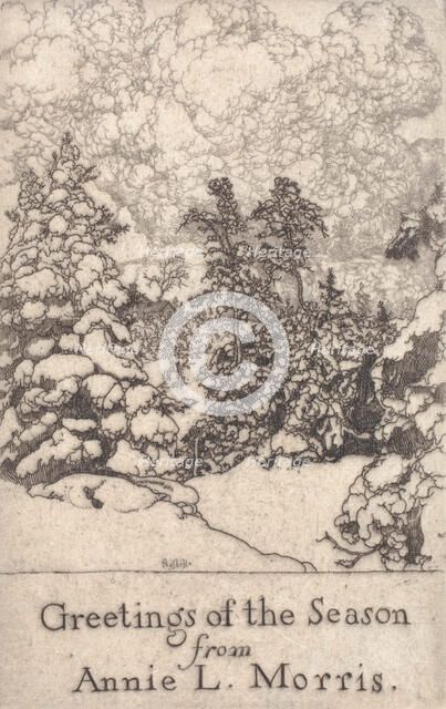 Greetings of the Season, Annie L. Morris, c1900-1925. Creator: Ernest Haskell.