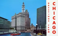 Greetings from Chicago postcard, 1965