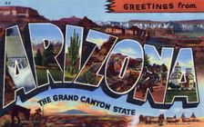 Greetings from Arizona, the Grand Canyon State 1944