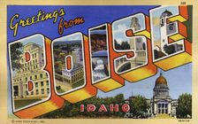 Greetings from Boise, Idaho 1942