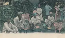 Greetings from Jamaica. Coolies washing 1905. Creator: Unknown